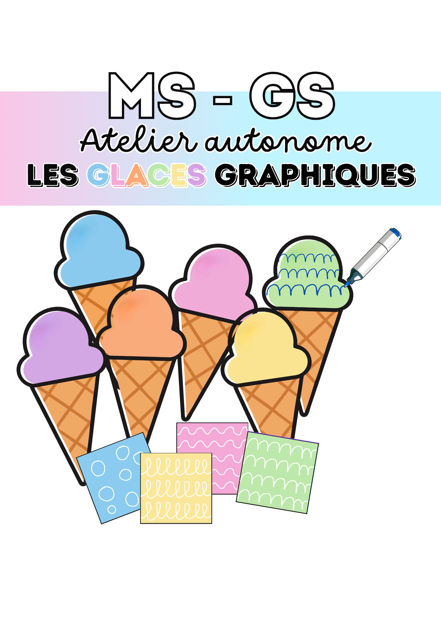 Les glaces graphiques – Atelier autonome MS/GS