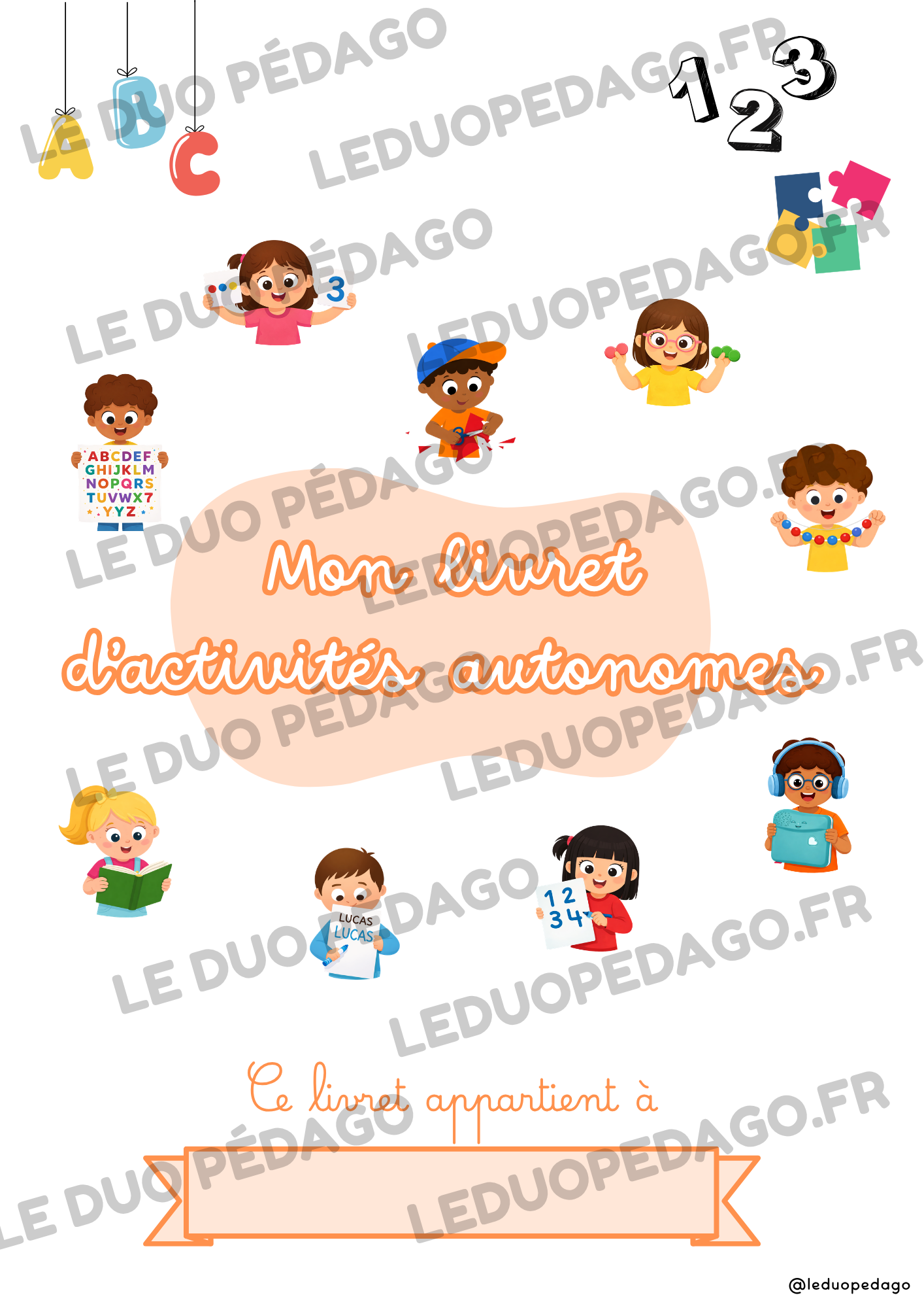 Mon livret d'activités autonomes – Modèle Canva modifiable - PS MS GS – Image 2