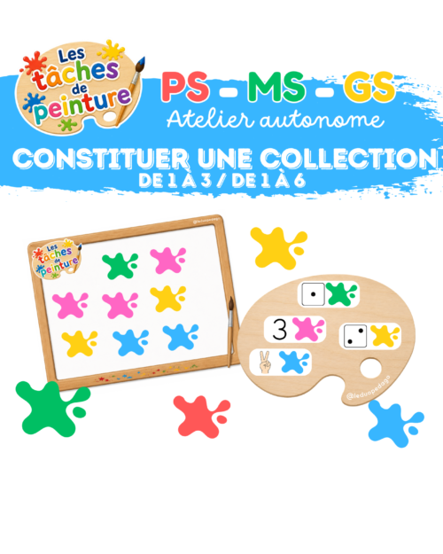 Les taches de peinture – Constituer une collection (PS – MS – GS)