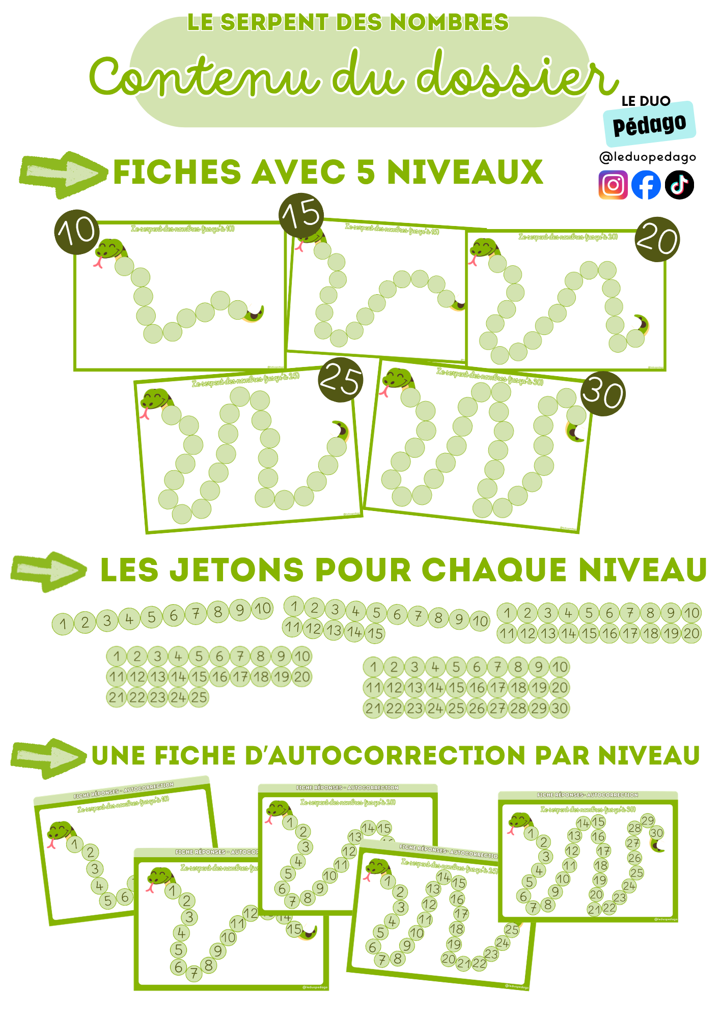 Le Serpent des Nombres – Ordonner les nombres jusqu'à 30 – Image 2