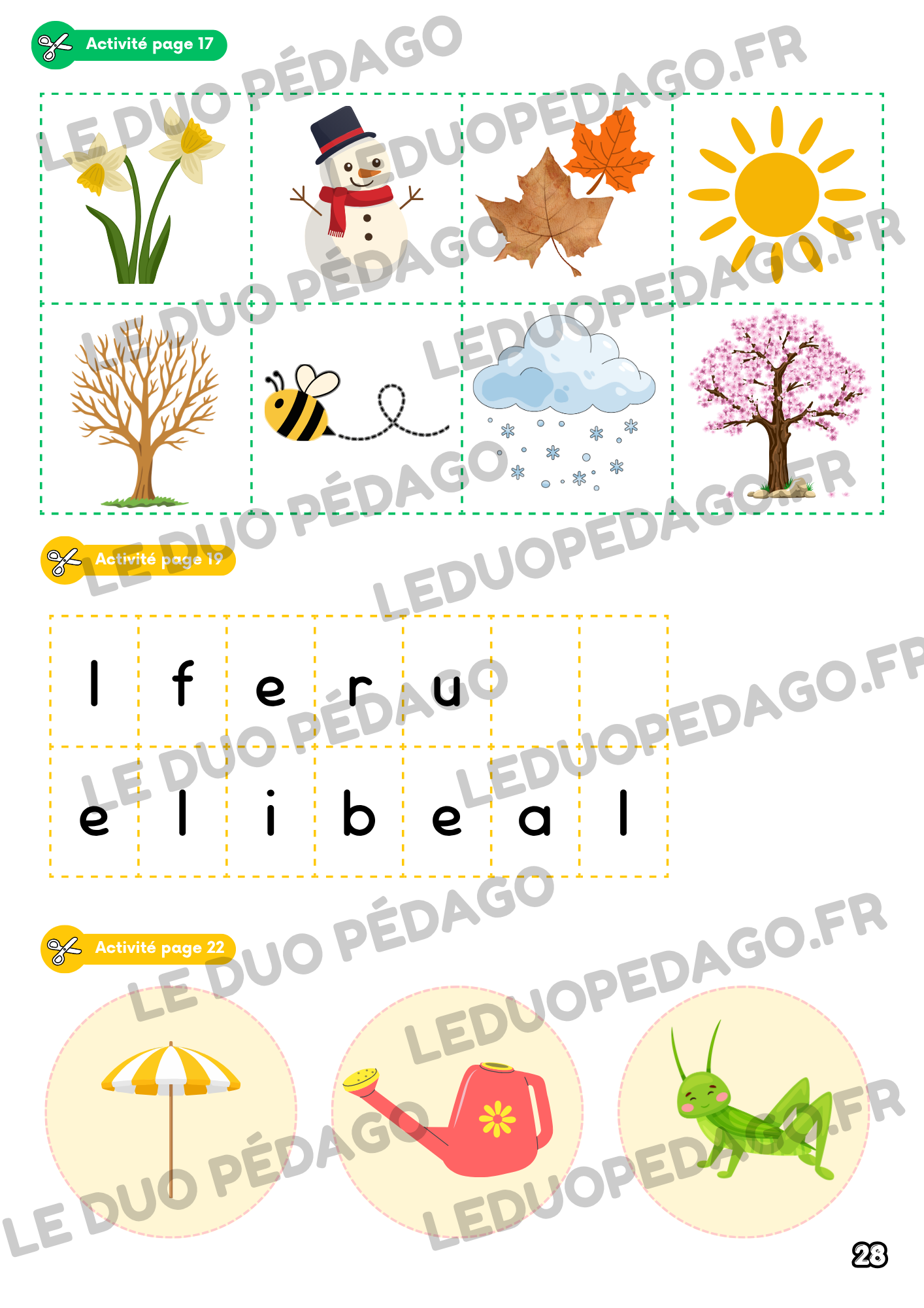 Mon cahier d'activités – Spécial Printemps | Moyenne Section (MS) – Image 30