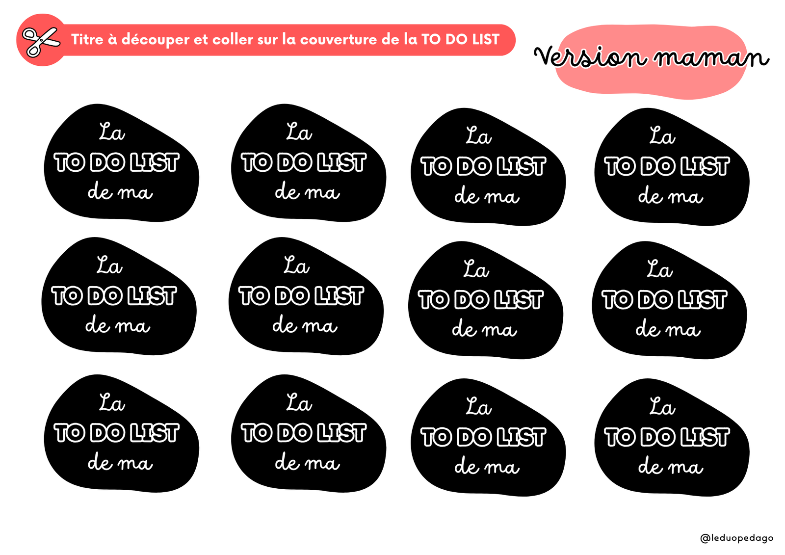 La To Do List de mon papa (ou de ma maman) - Maternelle – Image 3