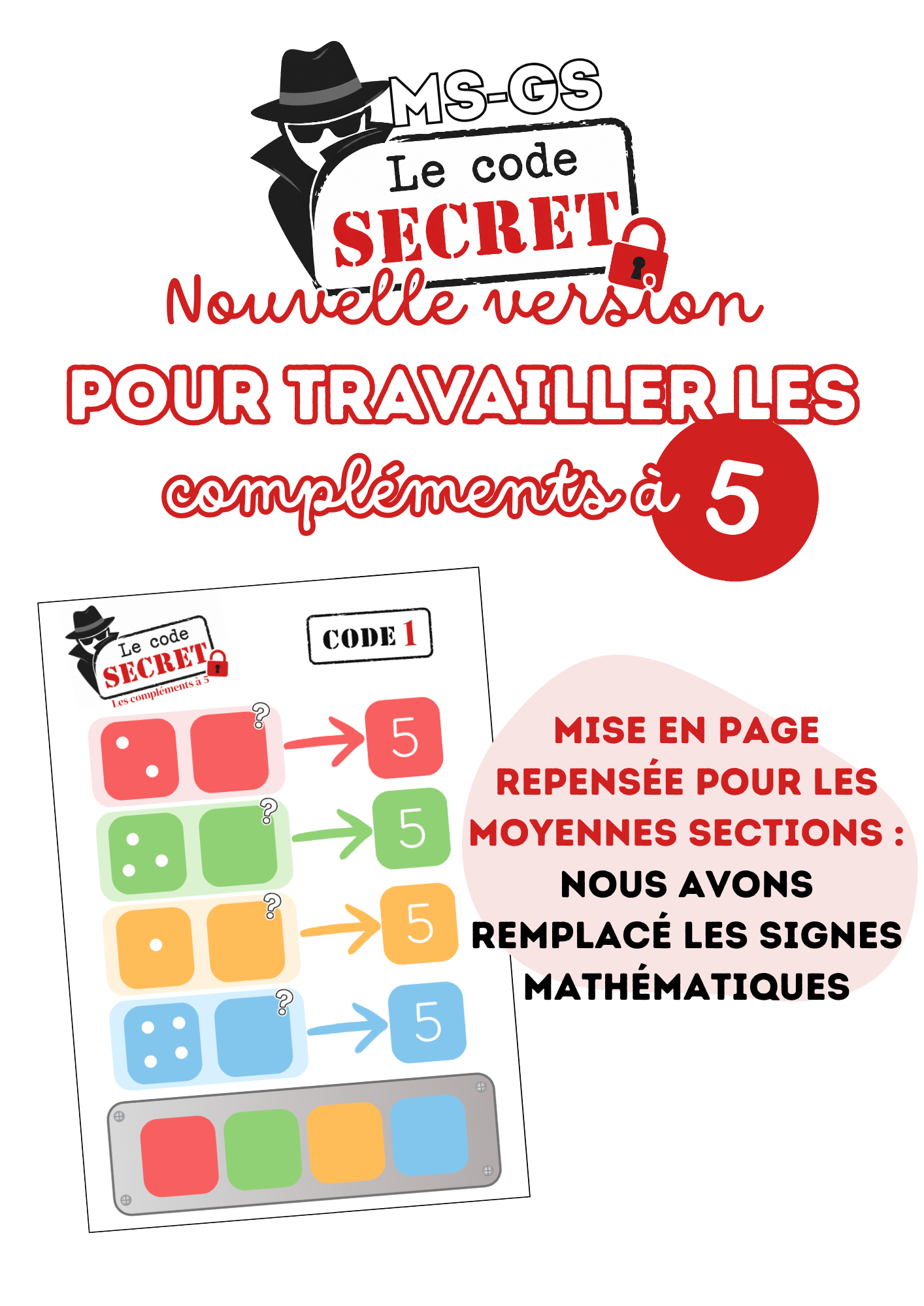 Le code secret – Les compléments à 5 - MS/GS – Image 2