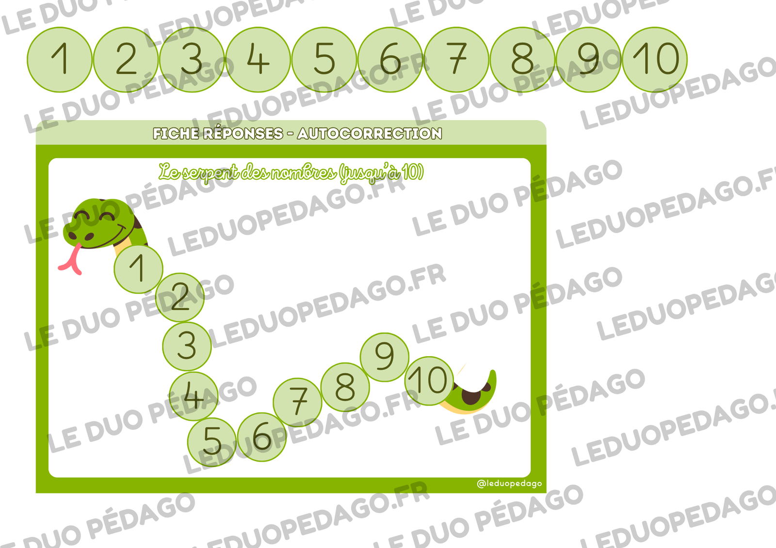 Le Serpent des Nombres – Ordonner les nombres jusqu'à 30 – Image 4