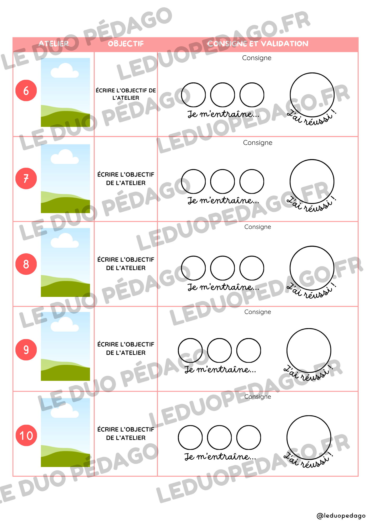 Mon livret d'activités autonomes – Modèle Canva modifiable - PS MS GS – Image 6