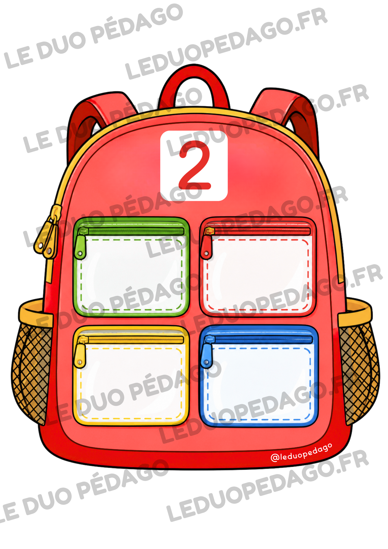 Les cartables des nombres – Atelier autonome PS, MS et GS – Image 5