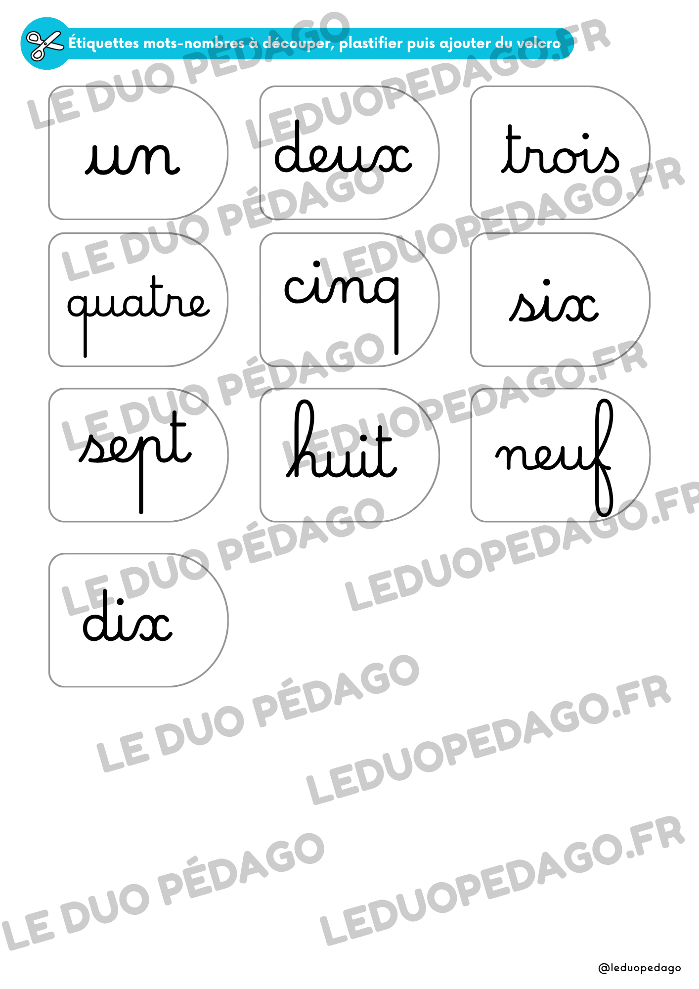 Les mots-nombres – Atelier autonome GS/CP – Image 7