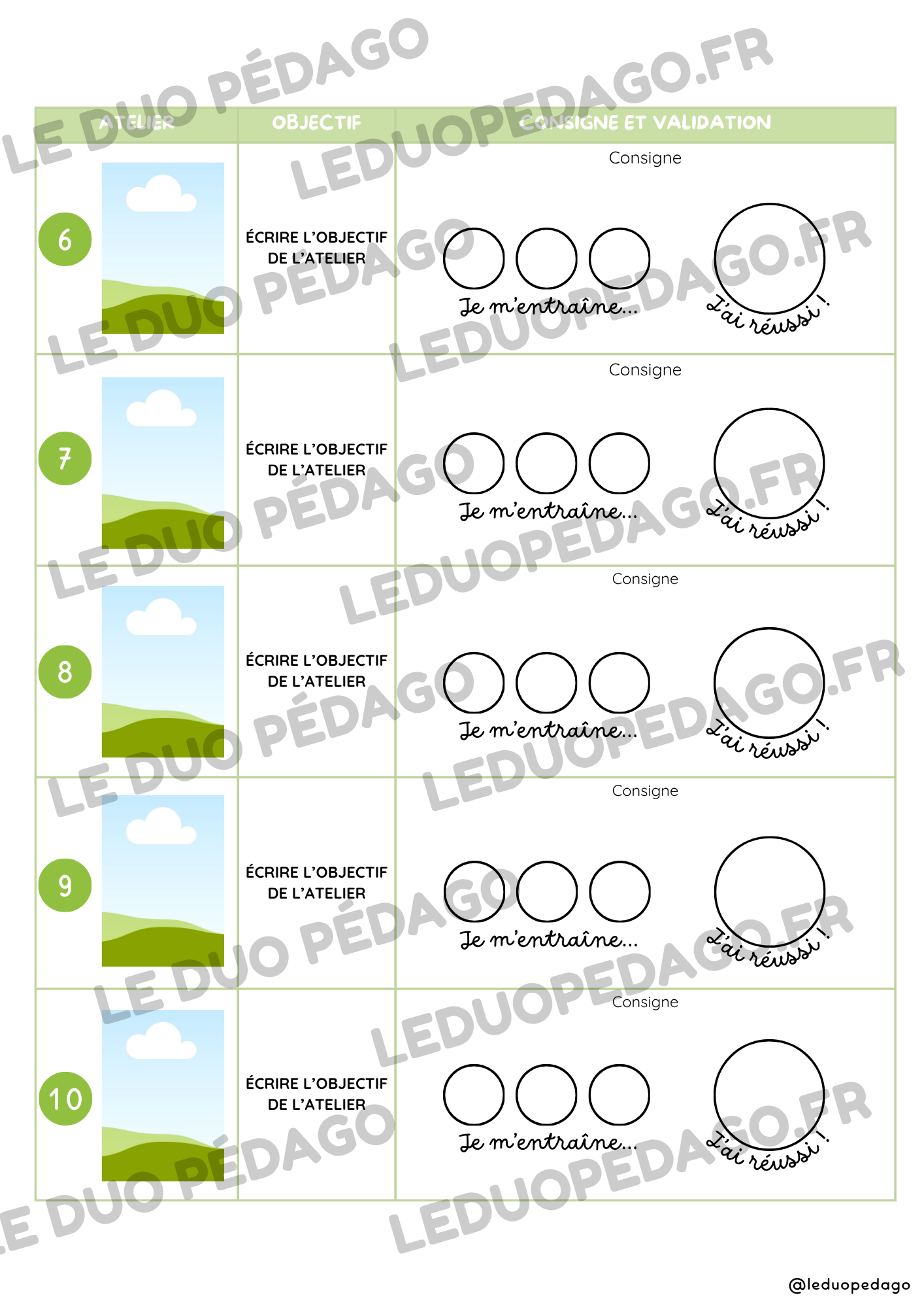 Mon livret d'activités autonomes – Modèle Canva modifiable - PS MS GS – Image 8