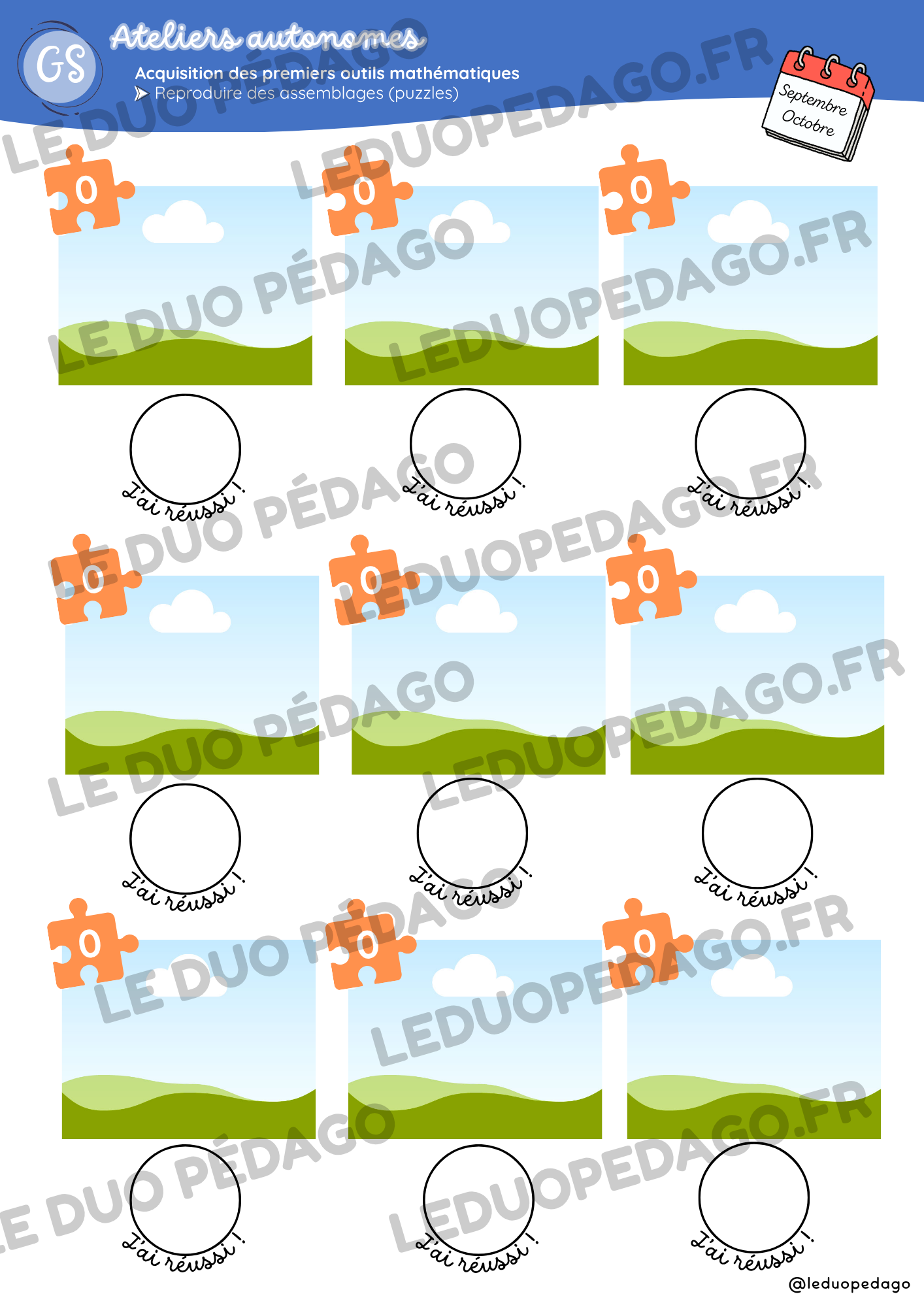 Mon livret d'activités autonomes – Modèle Canva modifiable - PS MS GS – Image 9
