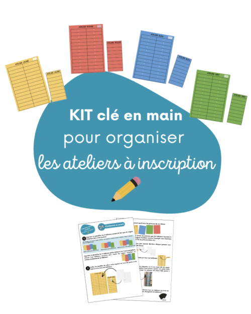 Kit d'organisation des ateliers à inscription | Maternelle PS, MS, GS