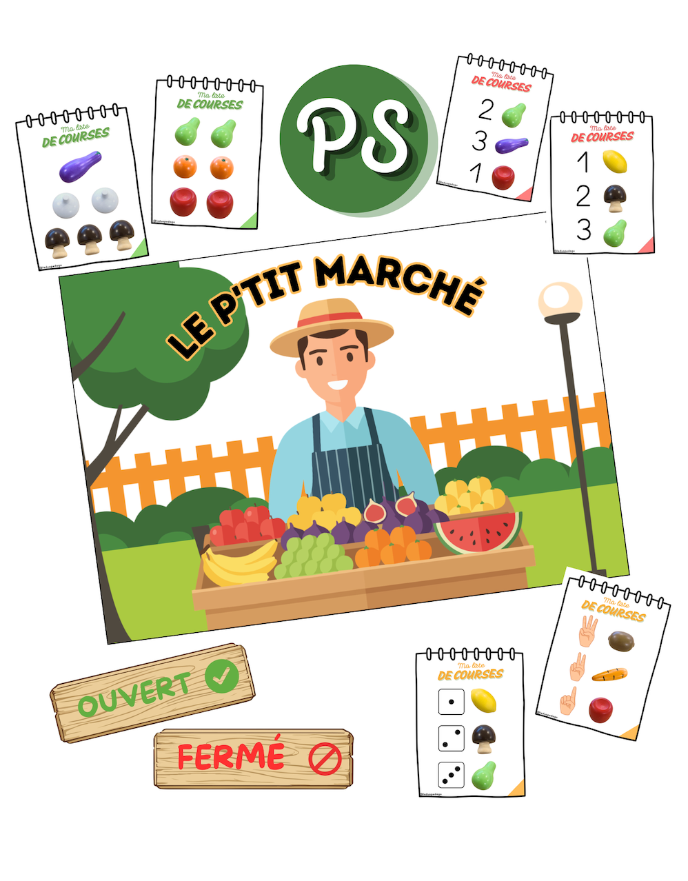 Le P'tit Marché – Atelier de mathématiques (PS)