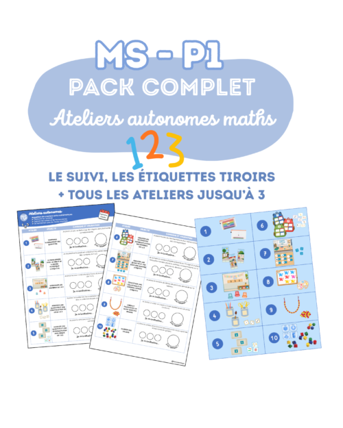 MS • Période 1 | Pack complet - Ateliers autonomes Maths