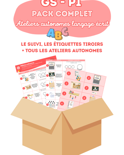 GS • Période 1 | Pack complet – Ateliers autonomes Langage écrit
