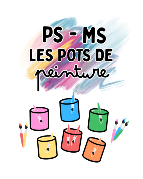 🎨 Les pots de peinture – Jeu PS-MS