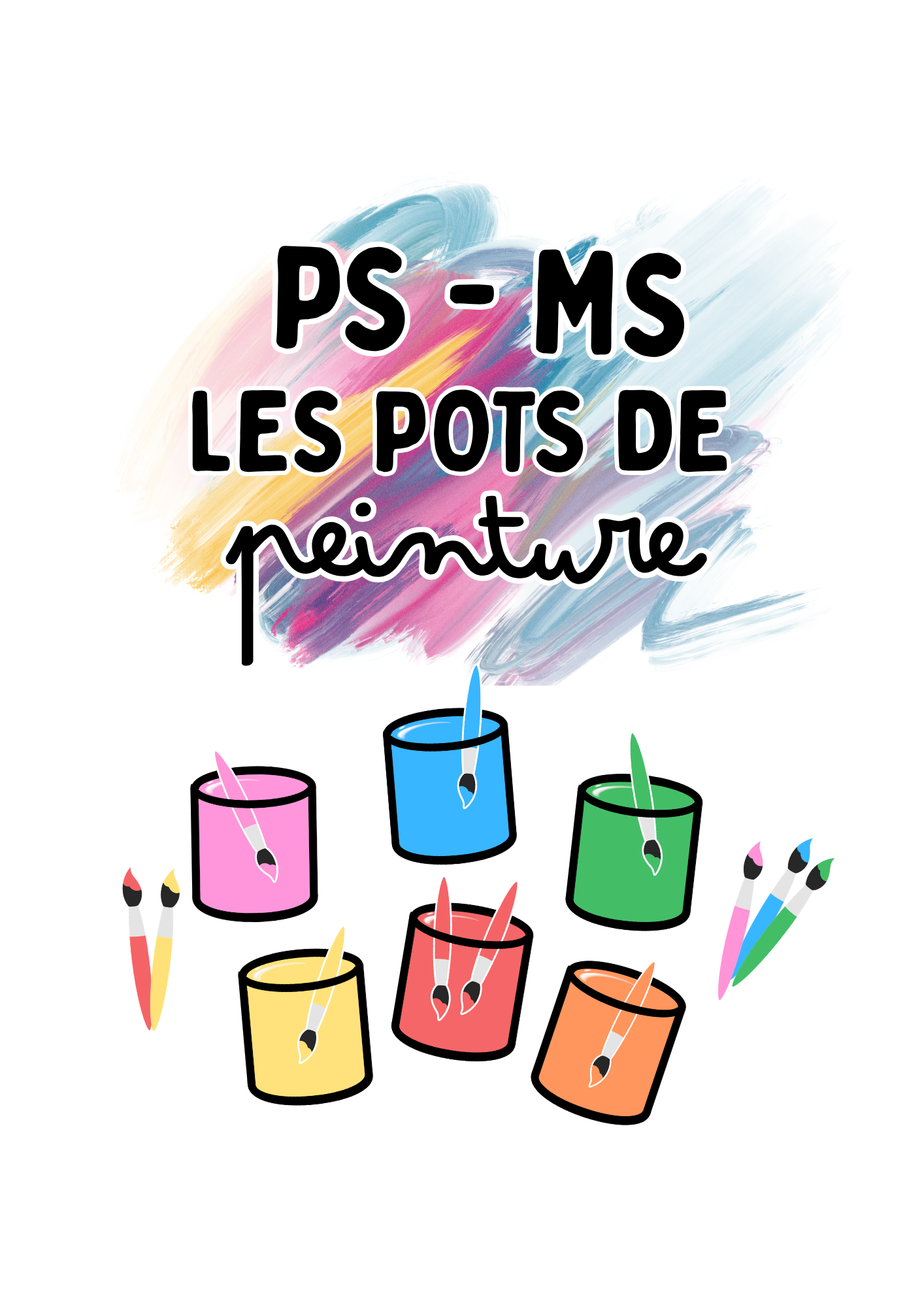 đš Les pots de peinture â Jeu PS-MS