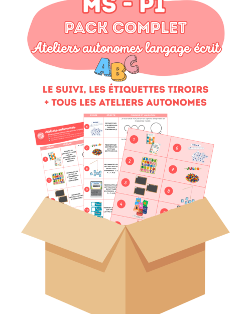 MS • Période 1 | Pack complet - Ateliers autonomes Langage écrit