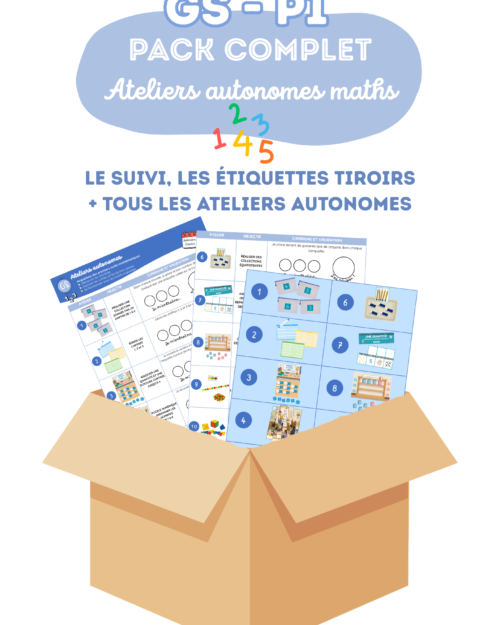 GS • Période 1 | Pack complet – Ateliers autonomes Maths