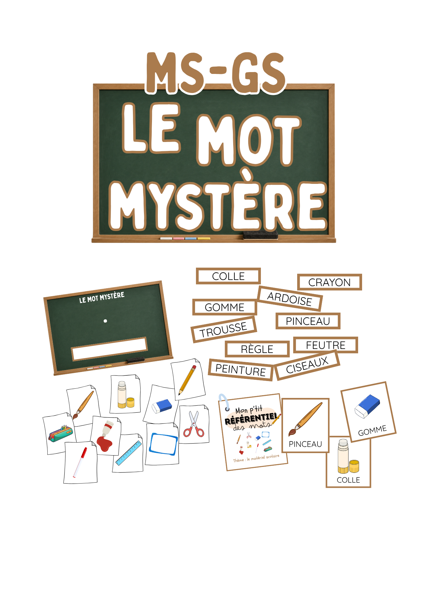 Le mot mystère - Matériel scolaire