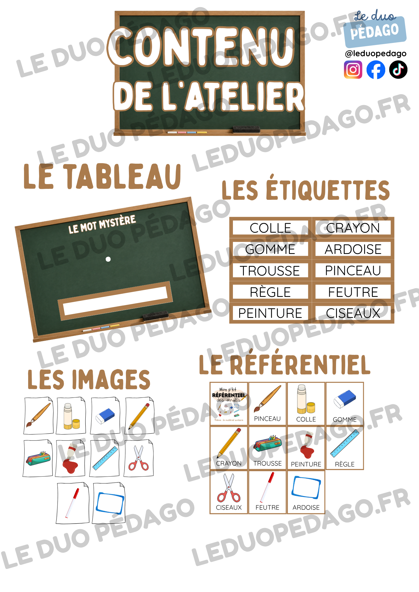 Le mot mystère - Matériel scolaire – Image 2