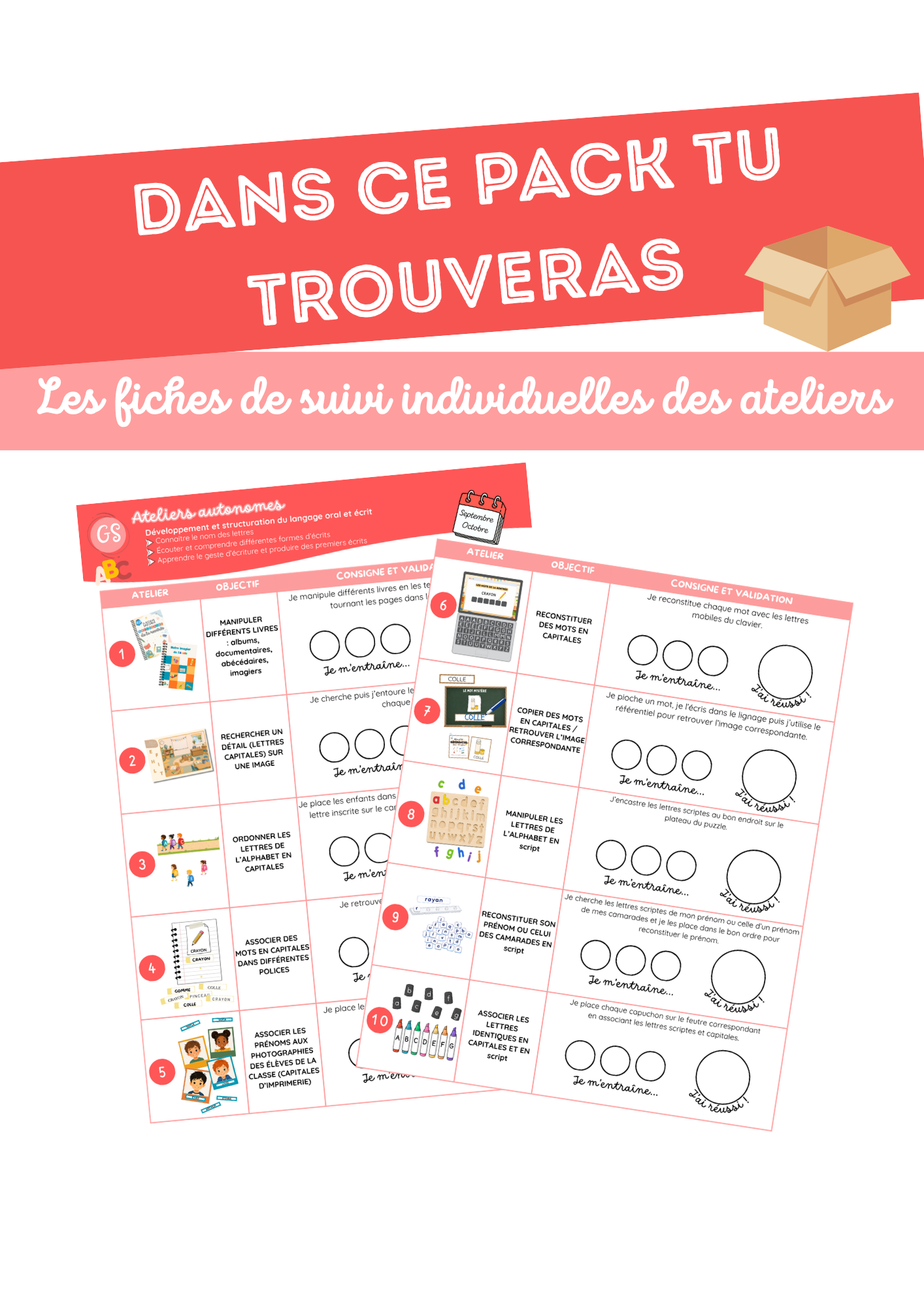 GS • Période 1 | Pack complet – Ateliers autonomes Langage écrit – Image 2