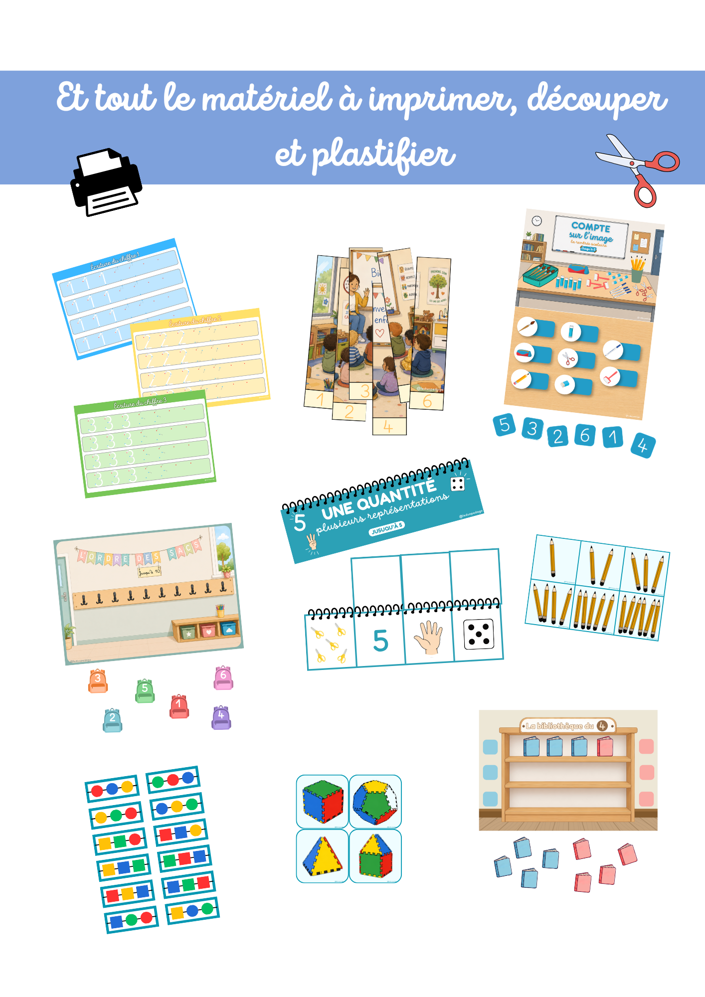 GS • Période 1 | Pack complet – Ateliers autonomes Maths – Image 4