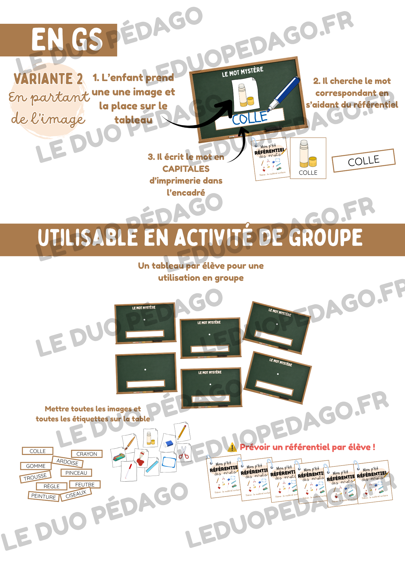 Le mot mystère - Matériel scolaire – Image 5