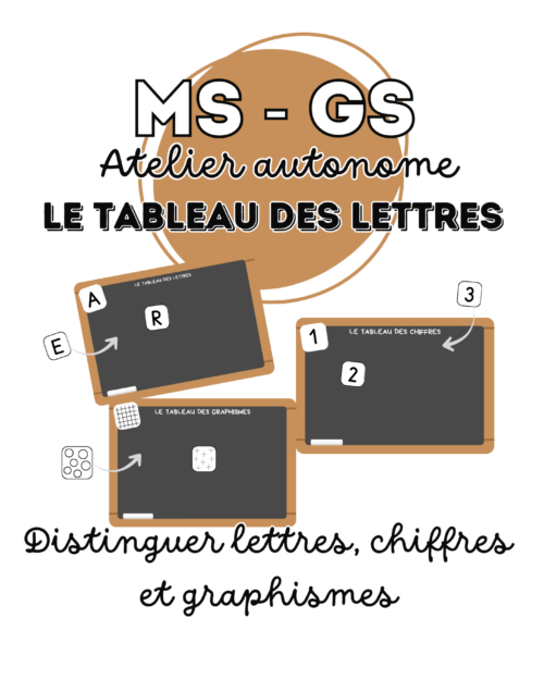 Le tableau des lettres – Atelier autonome MS-GS