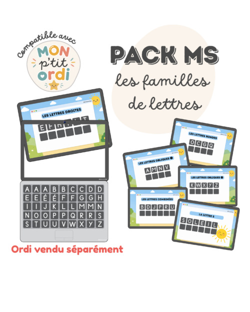 💻 Pack MS – Les familles de lettres