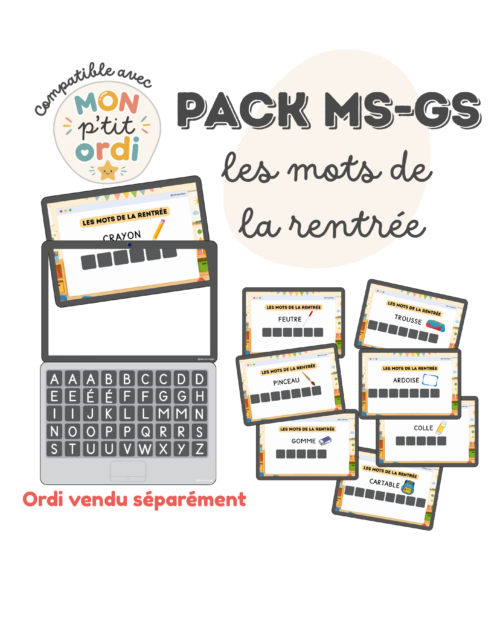 💻 Les mots de la rentrée – Pack MS-GS
