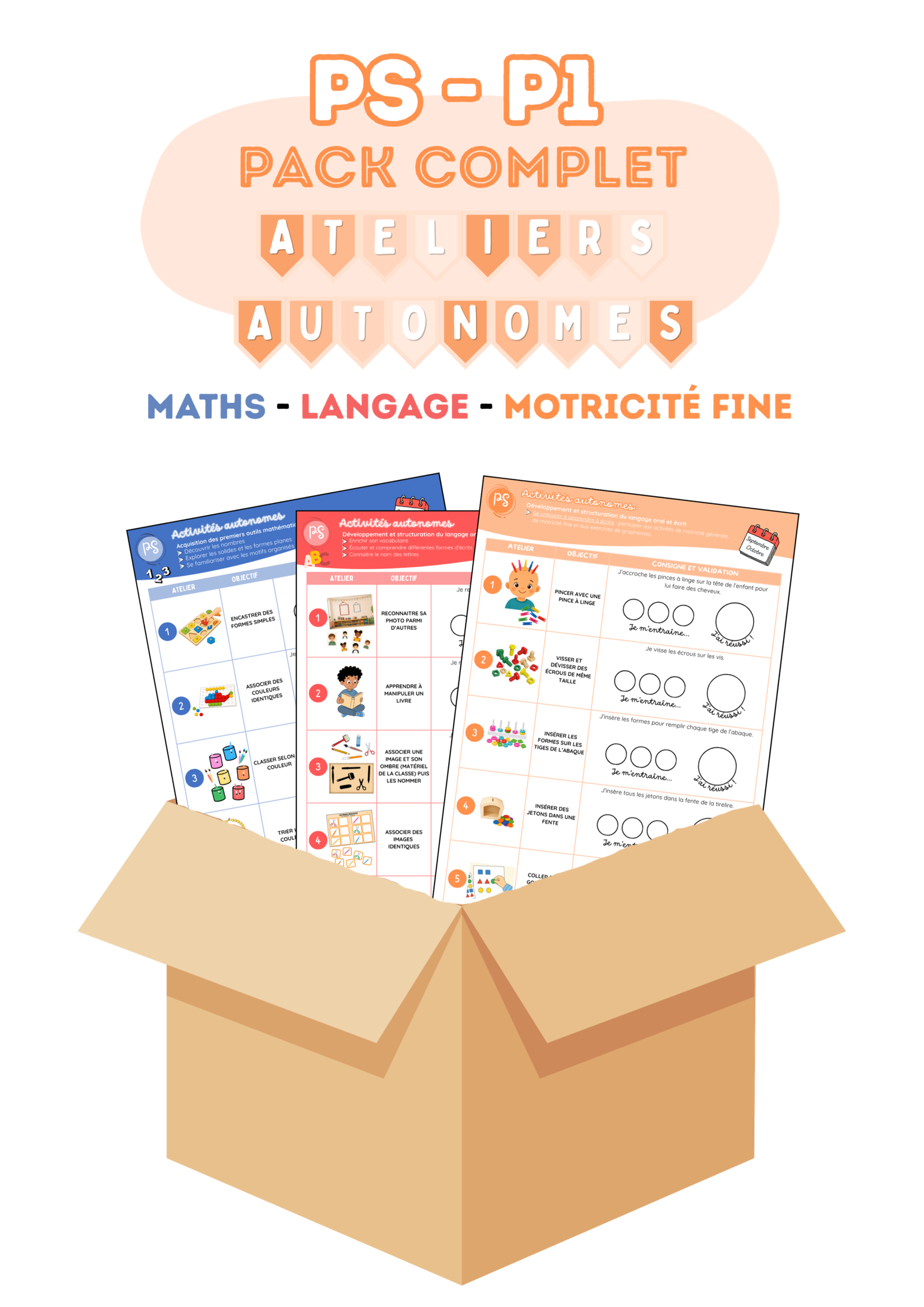 PS • Période 1 | Pack complet – Ateliers autonomes