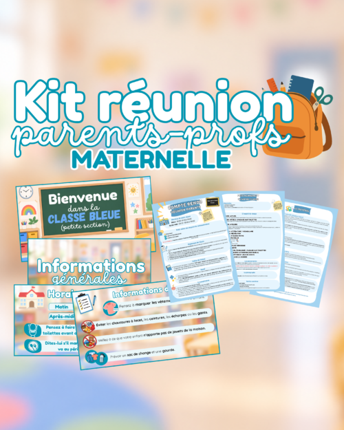 Kit réunion parents-professeurs – Maternelle