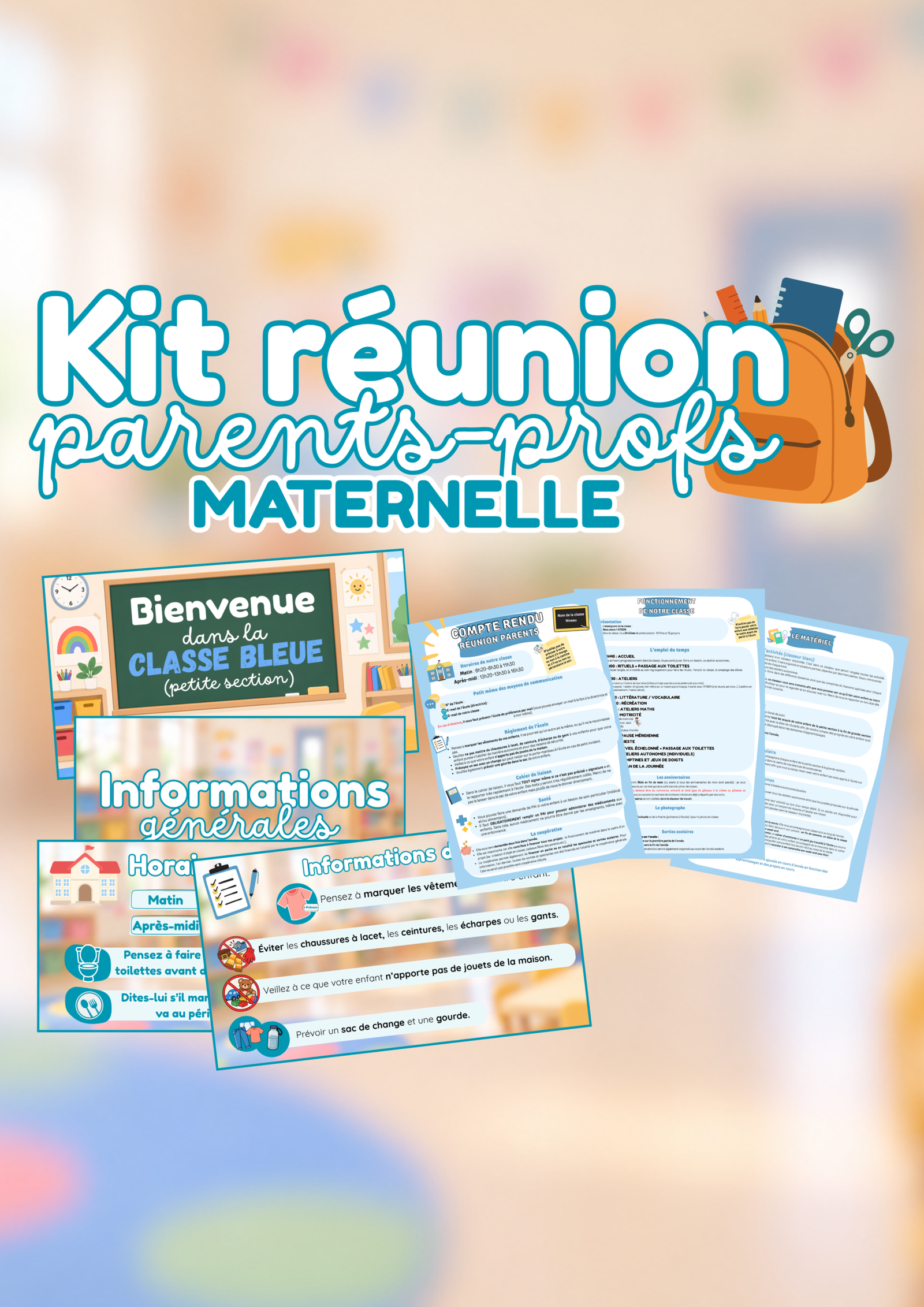 Kit réunion parents-professeurs – Maternelle